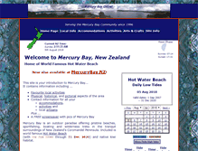 Tablet Screenshot of mercurybay.co.nz